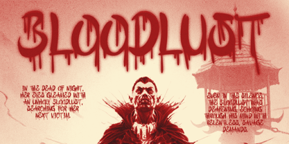 Bloody Shout Font Poster 2