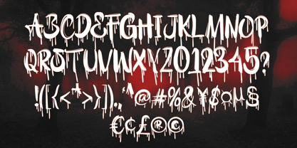 Bloody Shout Font Poster 9