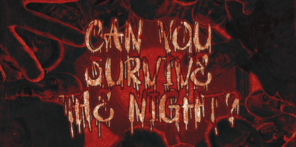 Bloody Shout Font Poster 7