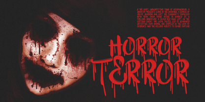 Bloody Shout Font Poster 4