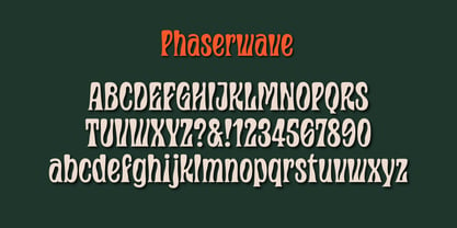 Phaserwave Font Poster 4