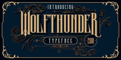 Wolfthunder Font Poster 1