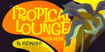 Tropical Lounge Font Poster 1
