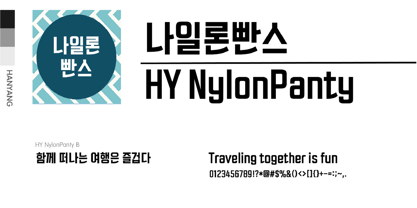 HY NylonPanty Font Poster 1