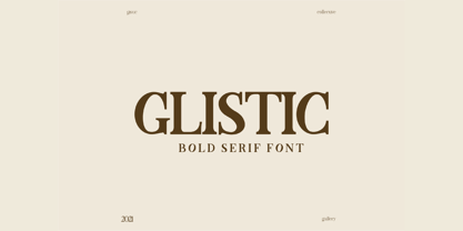 Glistic Bold Serif Font Font Poster 4