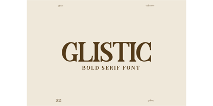 Glistic Bold Serif Font Font Poster 1