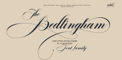 Bedlingham Font Poster 1