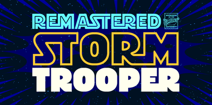 Stormtrooper Font Poster 1