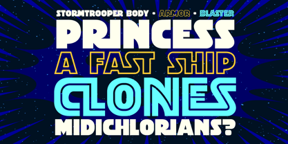 Stormtrooper Font Poster 2