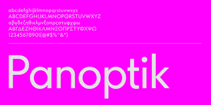 CF Panoptik Font Poster 1