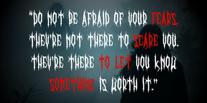 Creepy Broom Font Poster 2