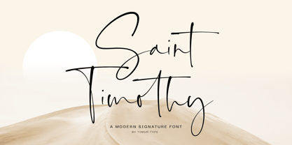 Saint Timothy Font Poster 1