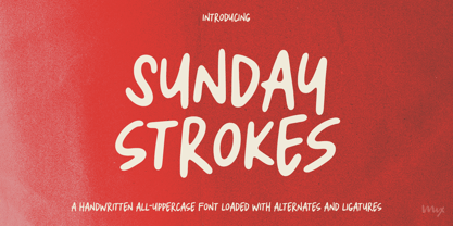 Sunday Strokes Font Poster 1