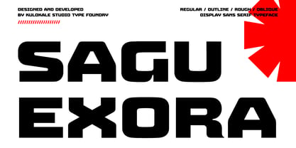 Sagu Exora Font Poster 1