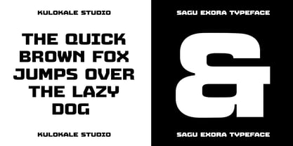 Sagu Exora Font Poster 5
