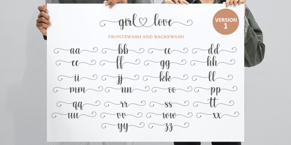 Love Girl Font Poster 9