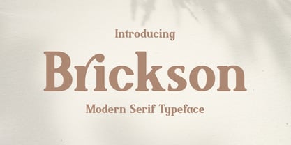 Brickson Font Poster 1