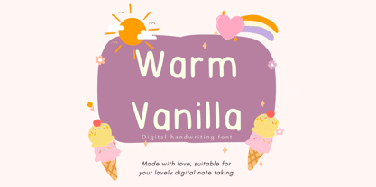 Warm Vanilla Font Poster 1