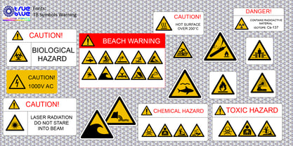 Symboles de la tuberculose Couleur Police Poster 2