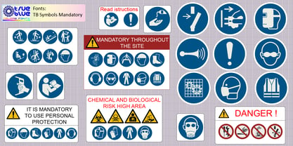 TB Symbols Color Font Poster 4