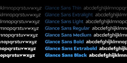 Glance Sans Font Poster 12