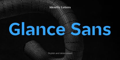 Glance Sans Font Poster 1