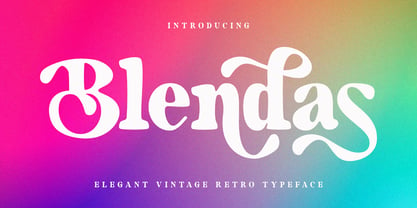 Blendas Font Poster 1