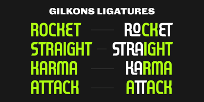 Gilkons Font Poster 3