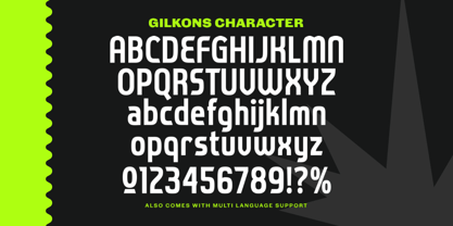 Gilkons Font Poster 8