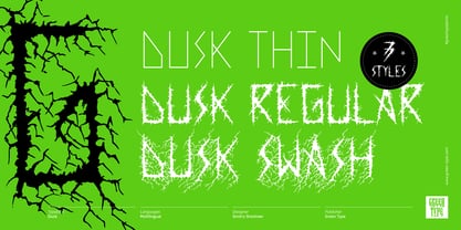 Dusk Font Poster 3