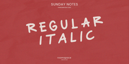 Sunday Notes Font Poster 12