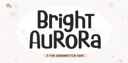 Bright Aurora Font Poster 1