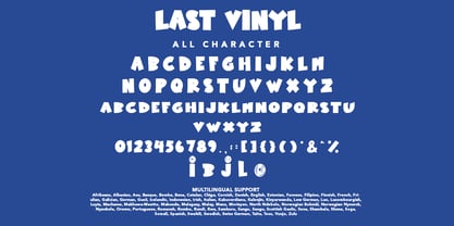 Last Vinyl Font Poster 7