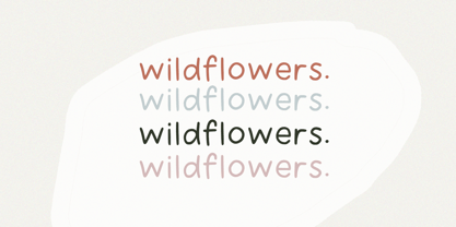 Wildflower Font Poster 5