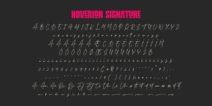 Hoverion Font Poster 11