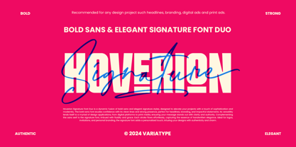 Hoverion Font Poster 1