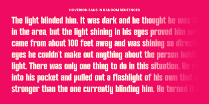 Hoverion Font Poster 5