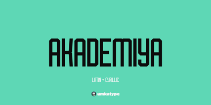 Akademiya Font Poster 11