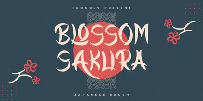 Blossom Sakura Font Poster 1