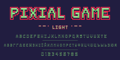 Pixial Game Font Poster 4