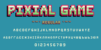 Pixial Game Font Poster 2