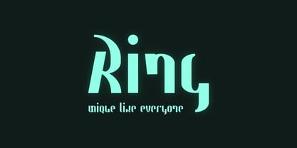 Ring Stag Font Poster 1