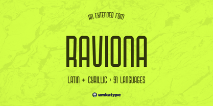 Raviona Font Poster 1