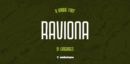 Raviona Font Poster 11