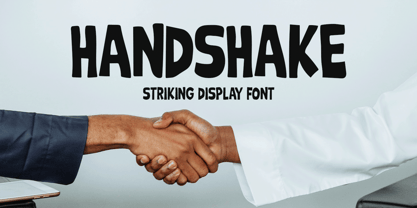 Handshake Font Poster 1