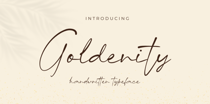 Goldenity Font Poster 1