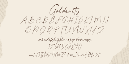 Goldenity Font Poster 6
