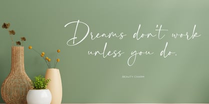 Beauty Charm Font Poster 9