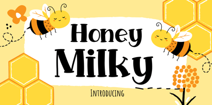 Honey Milky Font Poster 1