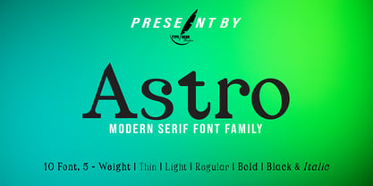 Astro Serif Fuente Póster 1